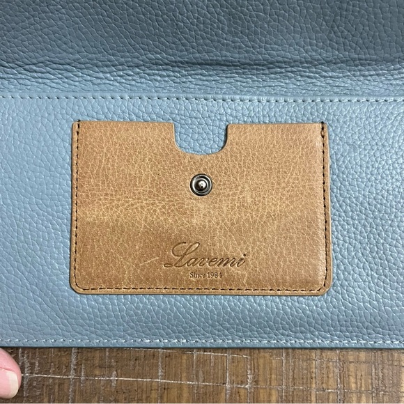 Lavemi RFID Blocking Ultra Slim Real Leather Credit Card Holder Clutch Wallet - Picture 2 of 7